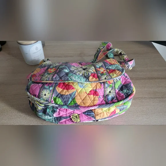 Vera Bradley Jazzy Blooms Purse - Picture 7 of 16